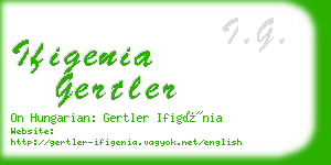 ifigenia gertler business card